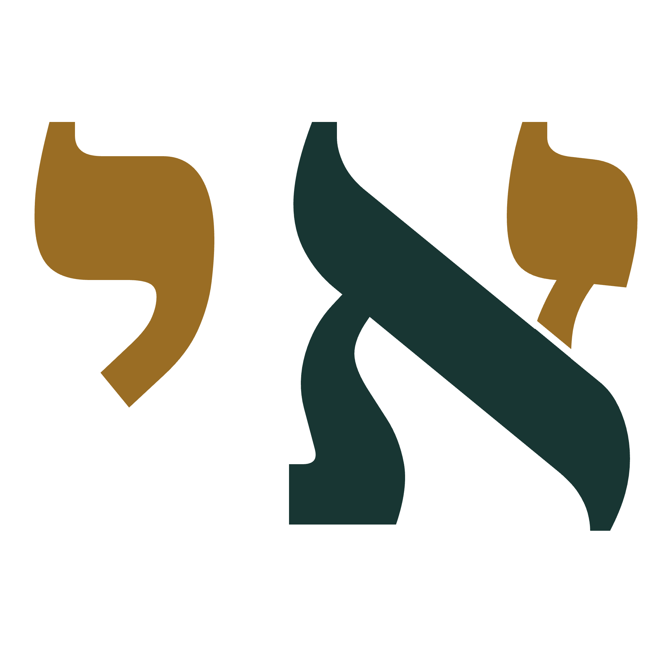 Le monogramme seul, en deux couleurs